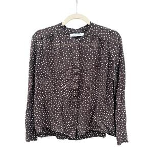SAMSOE SAMSOE Elmy Polka Dot Shirt Coffee Drops Brown Small S